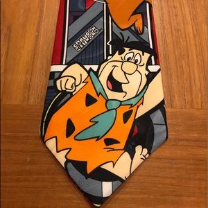 Vintage 1994 Lakeside Apparel Cartoon Network Neck Tie Flintstones Yogi Bear
